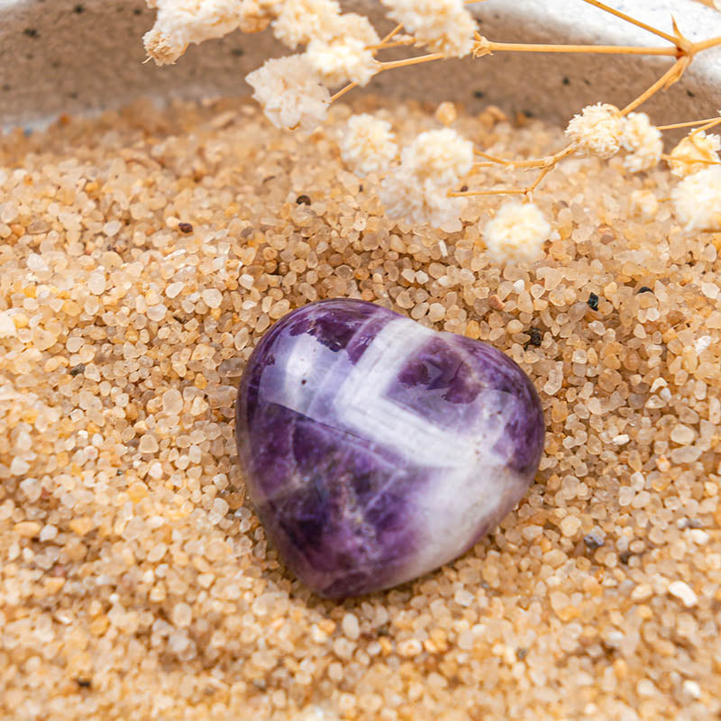 Cuore di cristallo di protezione in ametista Olivenorma