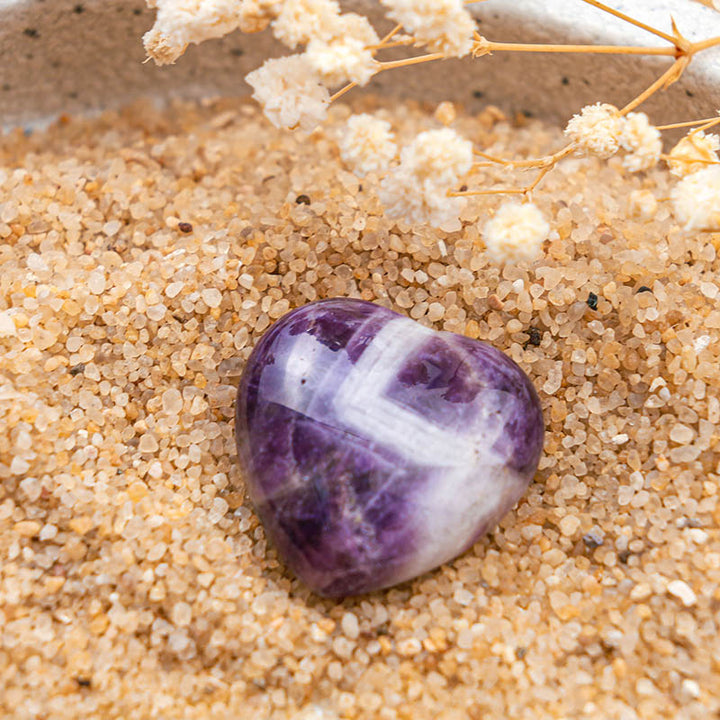 Cuore di cristallo di protezione in ametista Olivenorma
