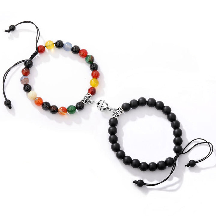 Olivenorma 2 pezzi set di braccialetti magnetici per coppie 
