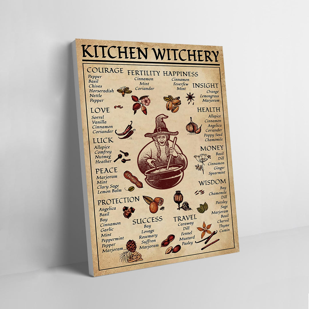 Olivenorma Magic Witch Halloween Cucina Sala da pranzo Poster da parete 
