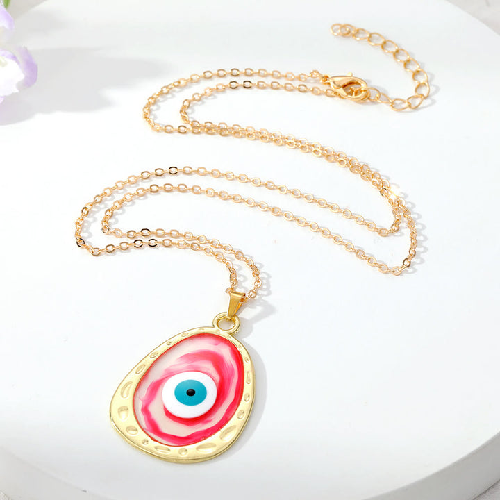 Collana con occhio malvagio multicolore Olivenorma Epoxy 