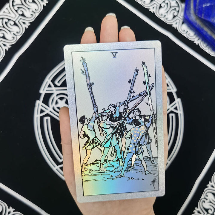 Olivenorma Bronzing Gold Foil Laser Bright Tarot Deck Carte