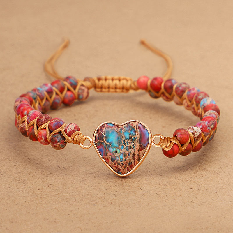 Bracciale Olivenorma Red Emperor Stone Heart