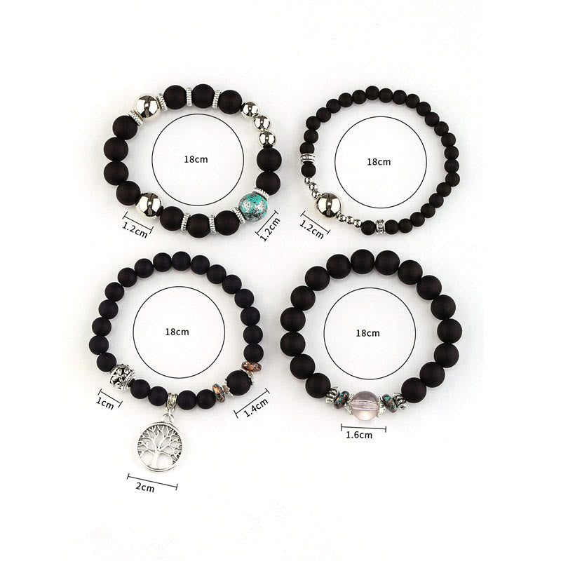 Olivenorma Bohemia Set di bracciali con perline Albero della vita 