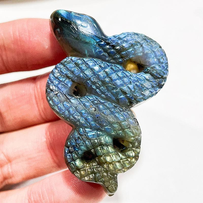 Ornamenti con faccia di luna in labradorite naturale Olivenorma , decorazione con pietre preziose 