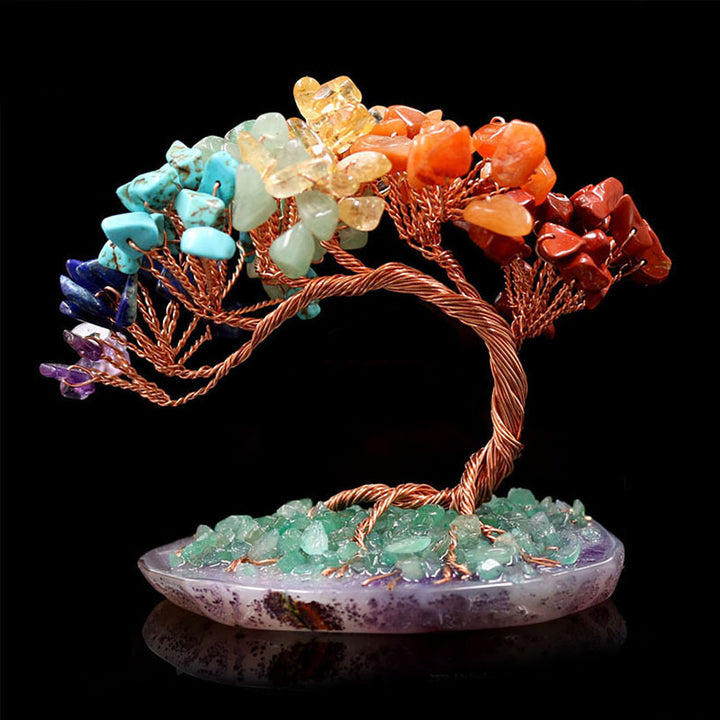 Decorazione dell'albero della vita dell'orgone dei chakra Olivenorma