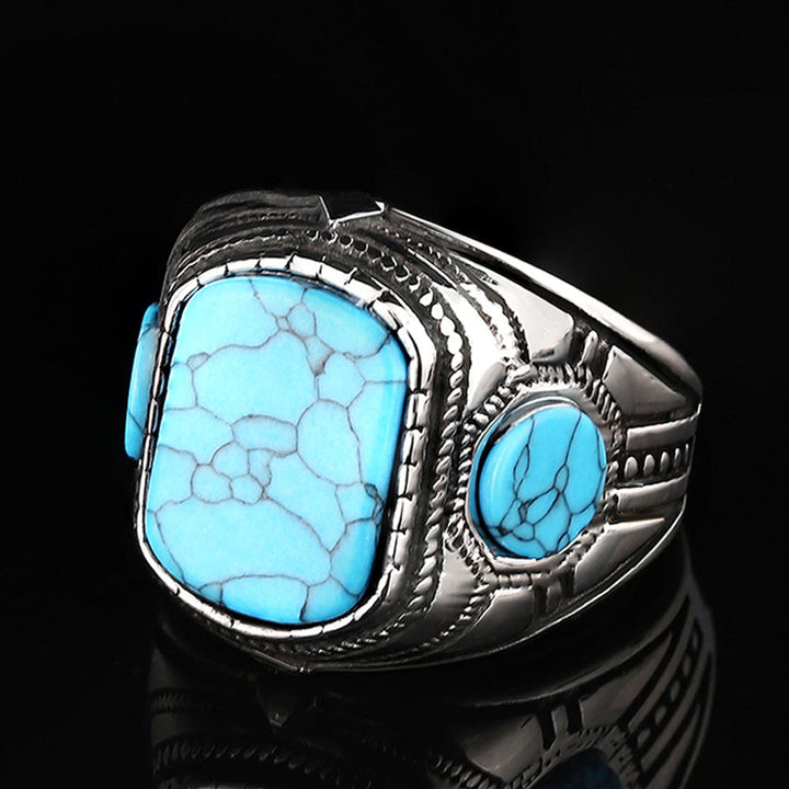 Anello da uomo turchese Olivenorma