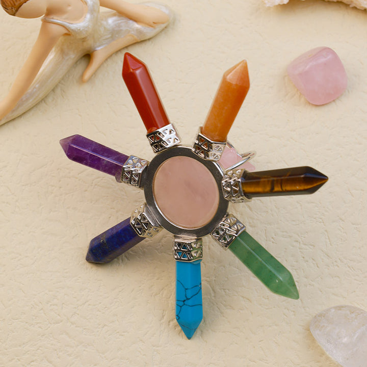 Decorazione chakra in cristallo naturale Olivenorma 