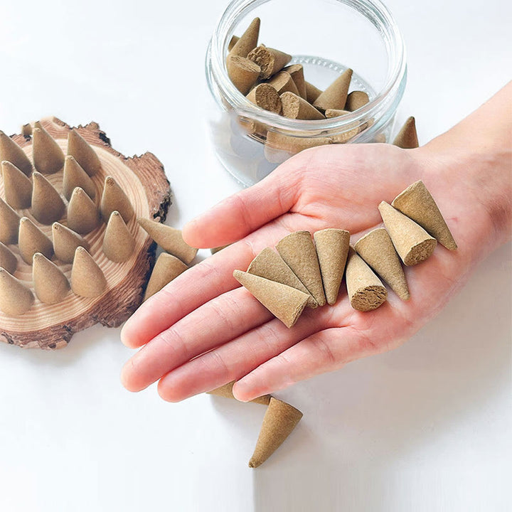 Olivenorma Aromaterapia Cristallo Purificante Meditazione Salvia Incenso Coni Bastoncino Sacro