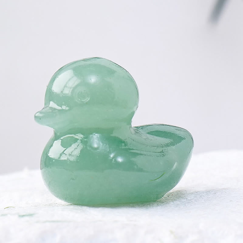 Olivenorma 1.2 pollici quarzo cristallo anatra intaglio decorazione pietra preziosa