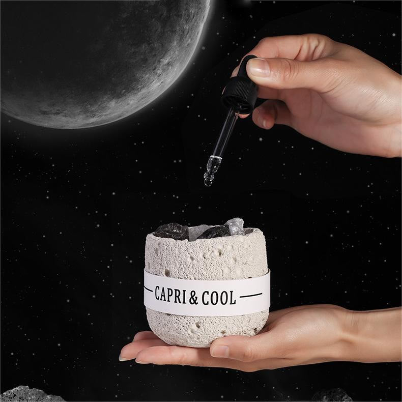 Olivenorma Cristallo Naturale Luna Superficie Design Cristallo Aromaterapia 