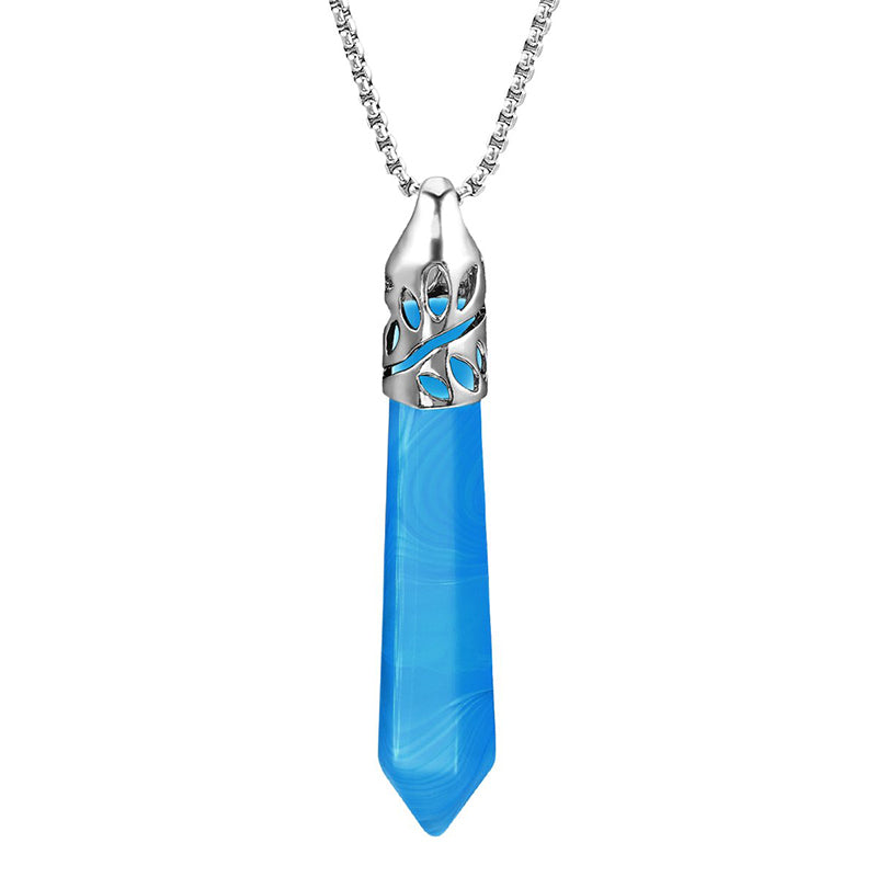 Collana con pietre preziose di protezione dai proiettili di cristallo