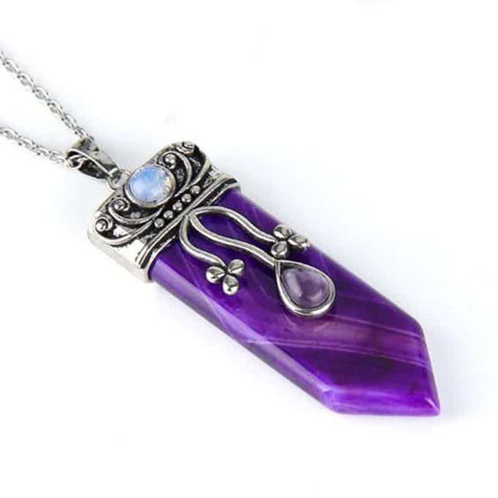 Collana in pietra naturale con protezione della dea Olivenorma 