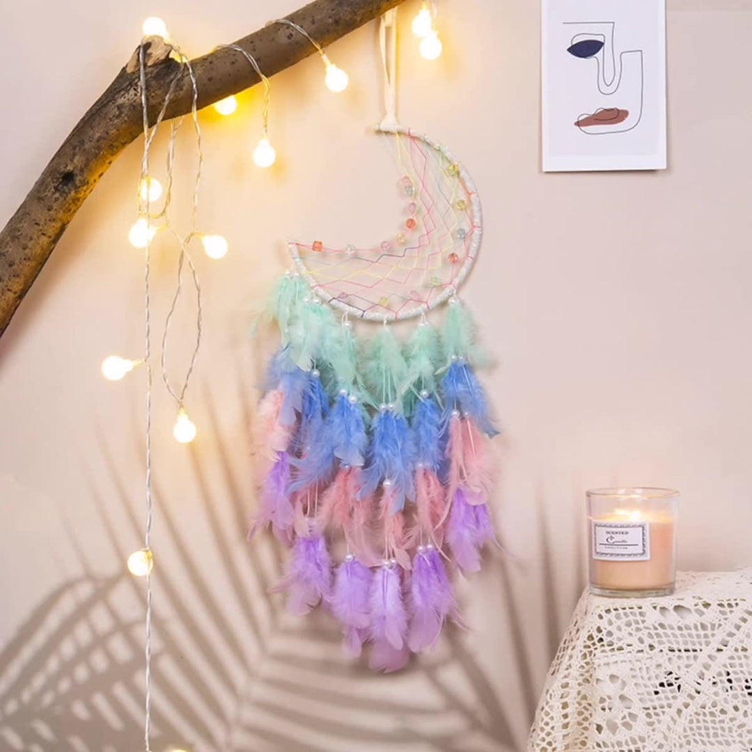 Olivenorma Acchiappa-piume con perline colorate