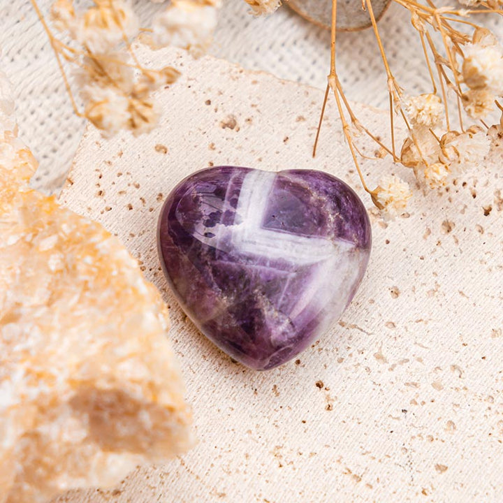 Cuore di cristallo di protezione in ametista Olivenorma