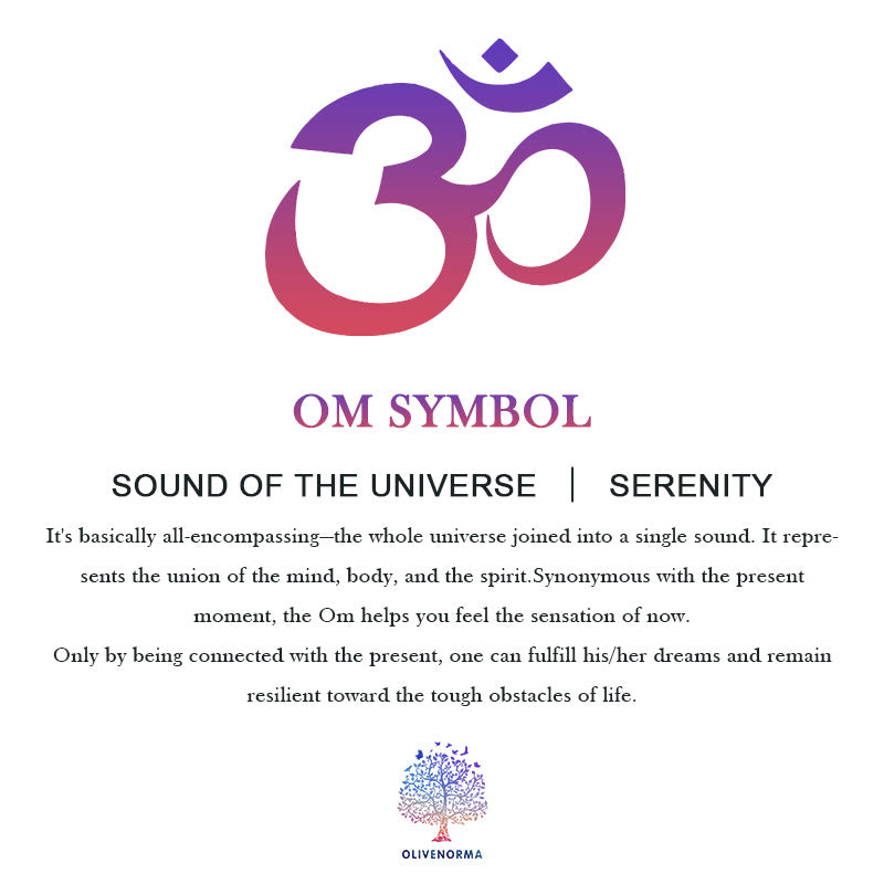 Collana di cristallo trasparente OM Mandala Healing Orgone Olivenorma 