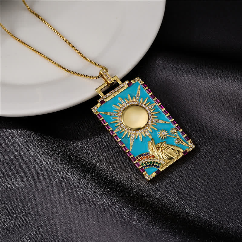 Collana con i colori delle carte dei tarocchi Olivenorma