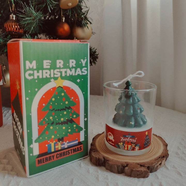 Olivenorma Natale Babbo Natale Pupazzo di neve Alce Tazza Candela