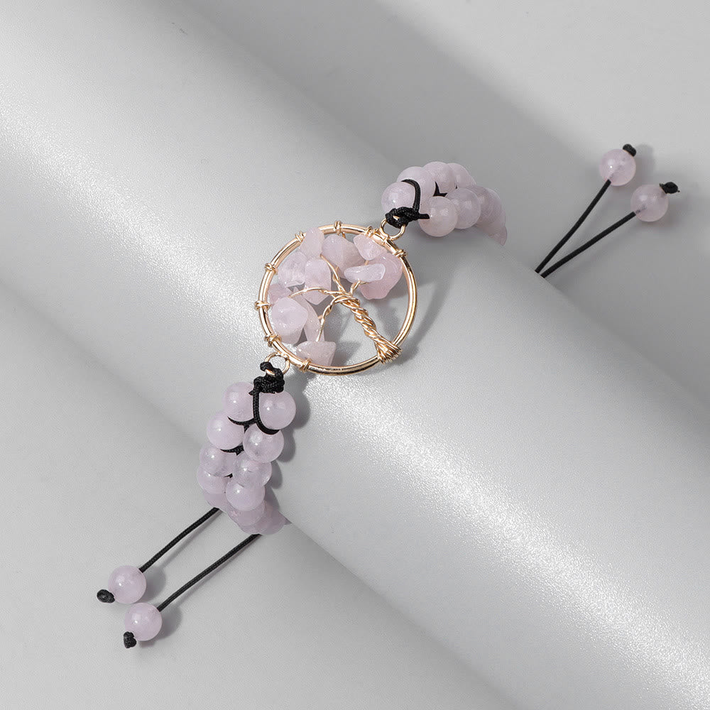 Olivenorma Albero Bracciale della vita intrecciato doppio da 6 mm