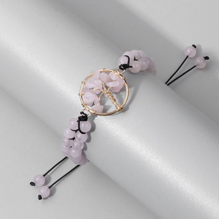 Olivenorma Albero Bracciale della vita intrecciato doppio da 6 mm