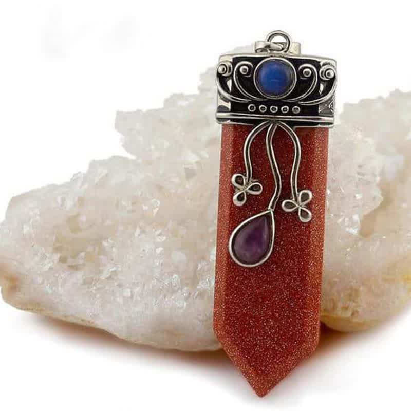 Collana in pietra naturale con protezione della dea Olivenorma 