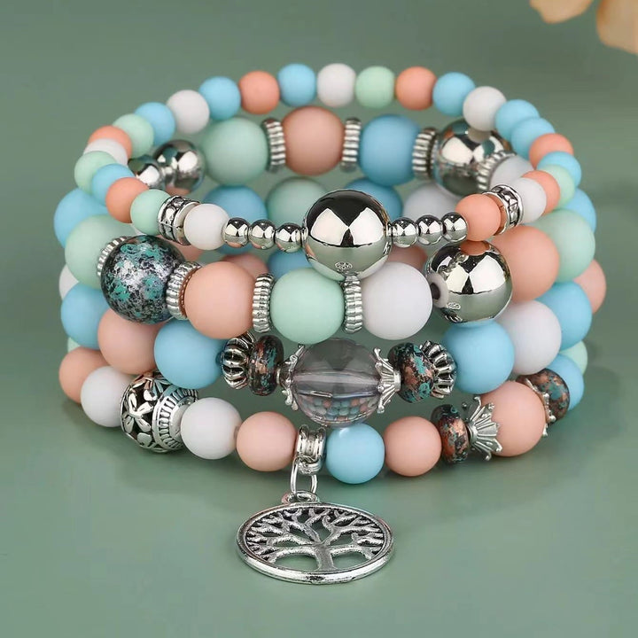 Olivenorma Bohemia Set di bracciali con perline Albero della vita 
