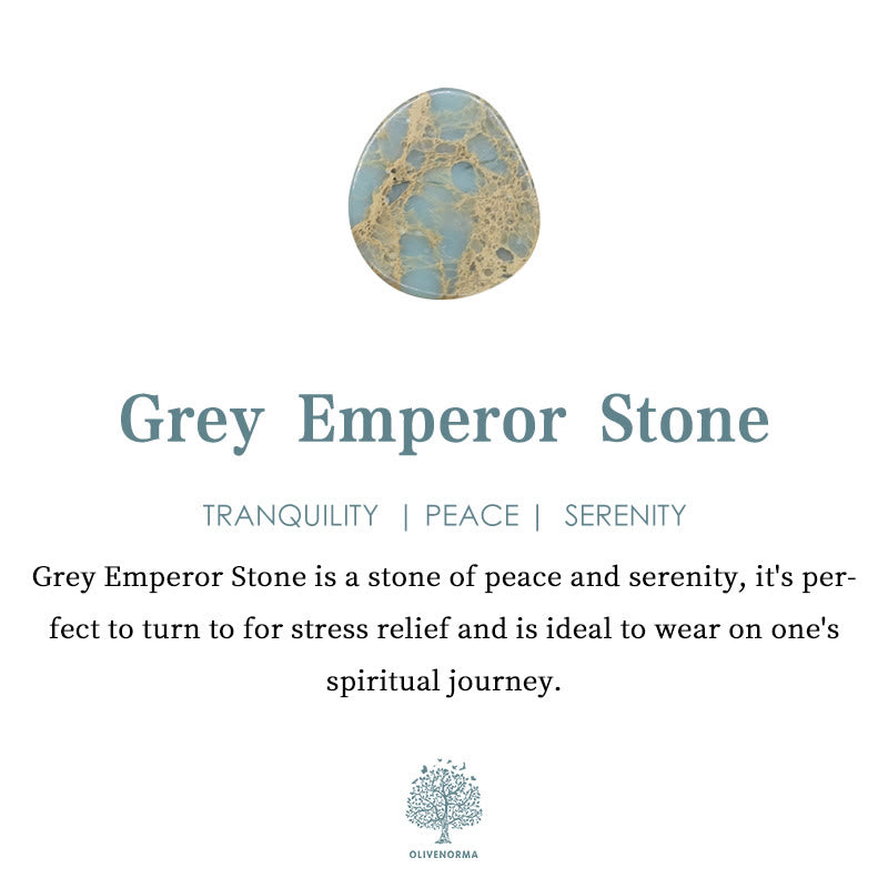 Collana con ciondolo a croce in pietra naturale Olivenorma 