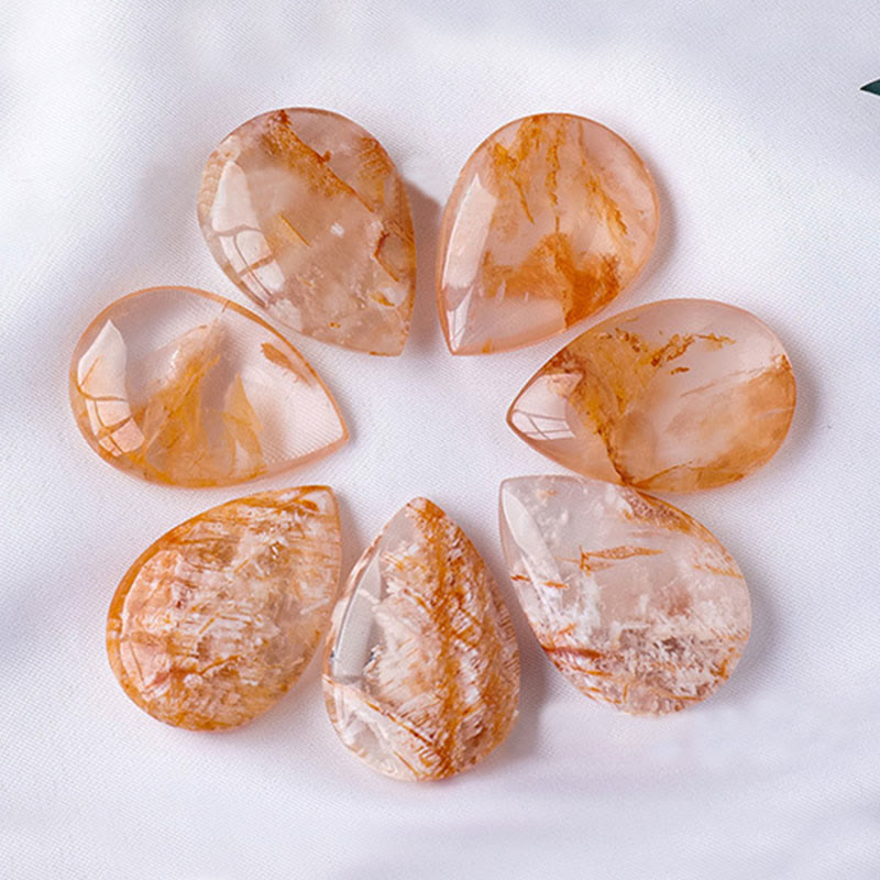 Olivenorma Ghost Phantom Quartz Goccia Pietra Naturale