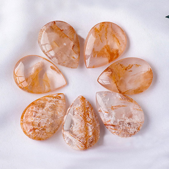 Olivenorma Ghost Phantom Quartz Goccia Pietra Naturale