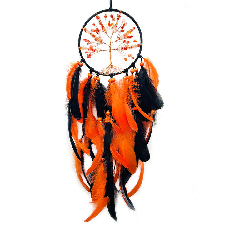 Olivenorma Agata gialla Albero della vita Dream Catcher 