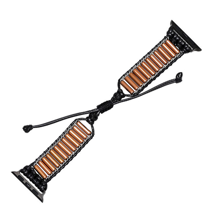 Cinturino per Apple Watch intrecciato a mano in tubo di rame cilindrico Olivenorma