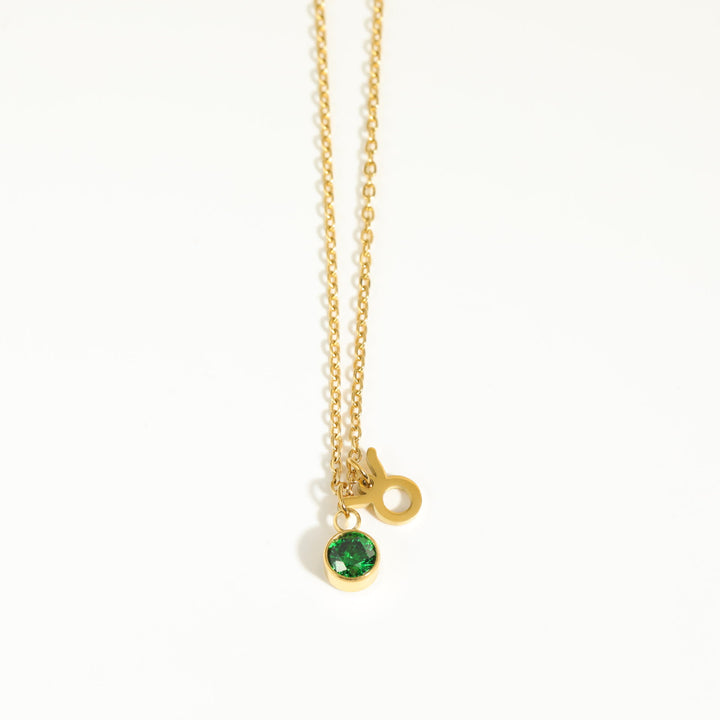 Collana in acciaio inossidabile con rune zodiacali Olivenorma