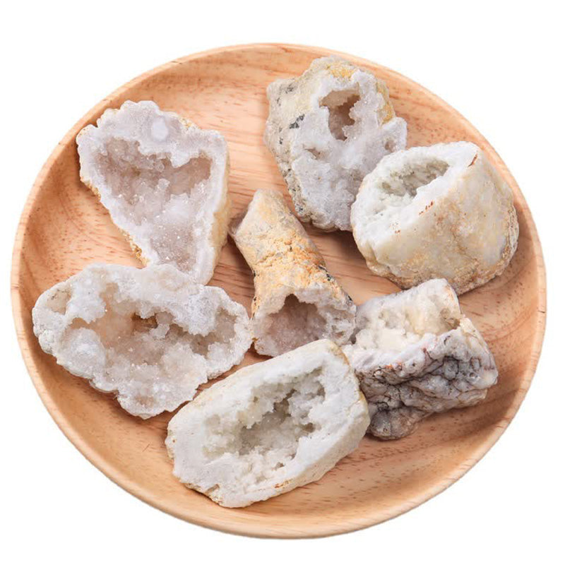 Cristallo curativo in pietra naturale di agata bianca 