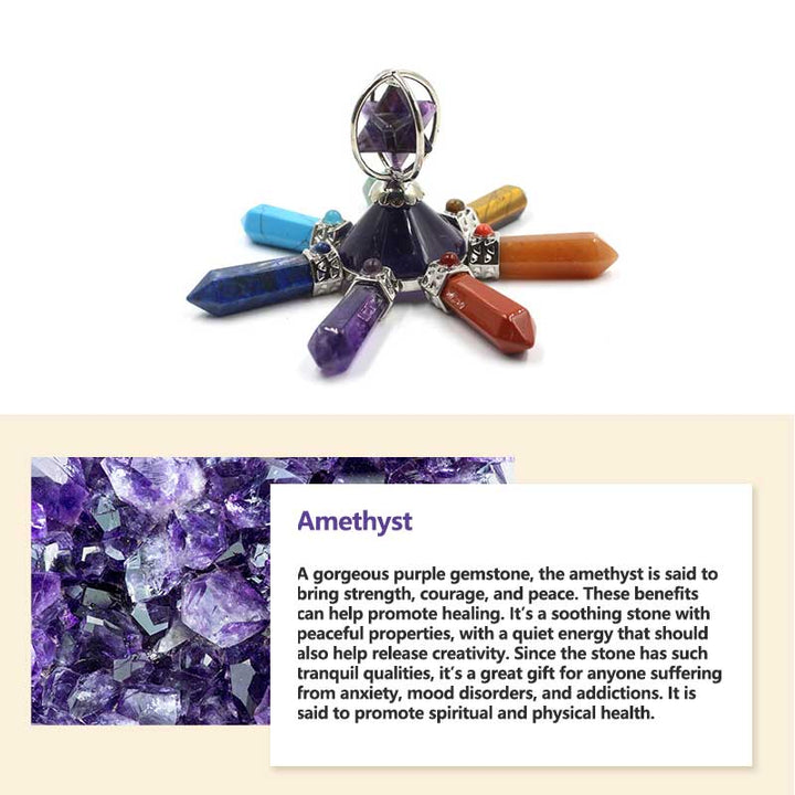 Decorazione chakra in cristallo naturale Olivenorma 