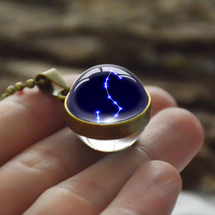 Collana in vetro stellato con stella zodiacale Olivenorma