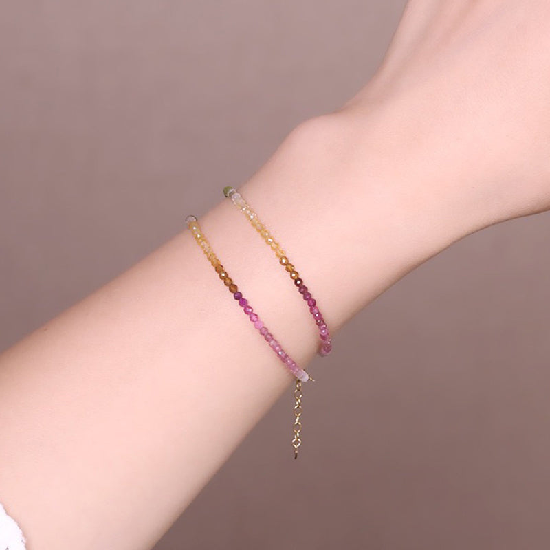 Olivenorma Rainbow After Rain - Bracciale con pietra preziosa Citrino e Fluorite