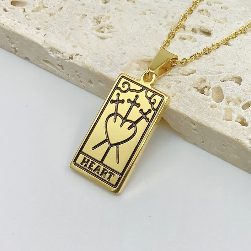 Collana vintage con tarocchi e fortuna Olivenorma