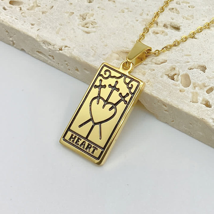 Collana vintage con tarocchi e fortuna Olivenorma