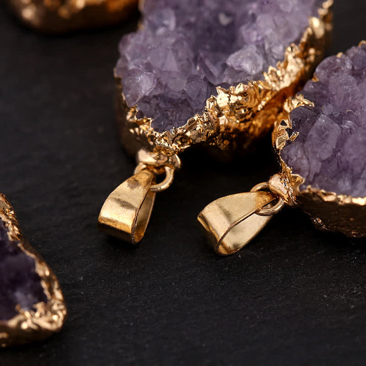 Collana con pietra preziosa naturale Olivenorma Gold Ametista
