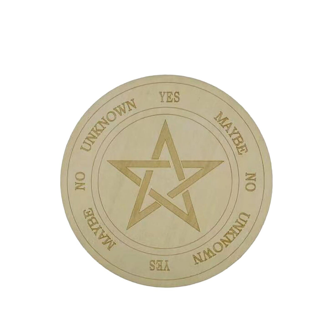 Olivenorma Meditazione Insegna in legno Misterioso ornamento per altare strega