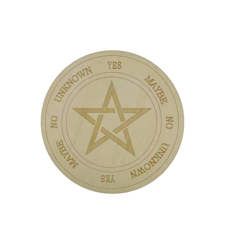 Olivenorma Meditazione Insegna in legno Misterioso ornamento per altare strega