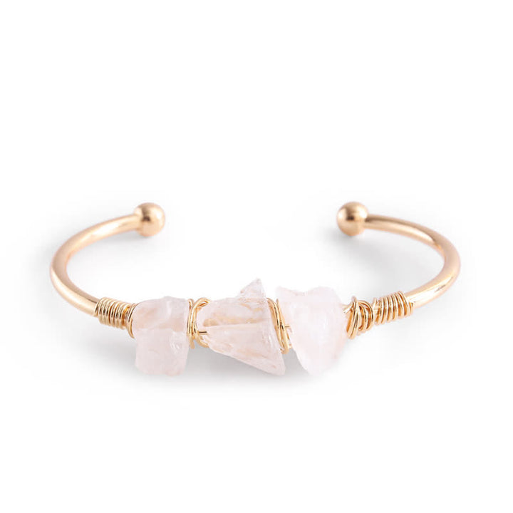 Bracciale vintage Olivenorma con pietre preziose di cristallo grezzo