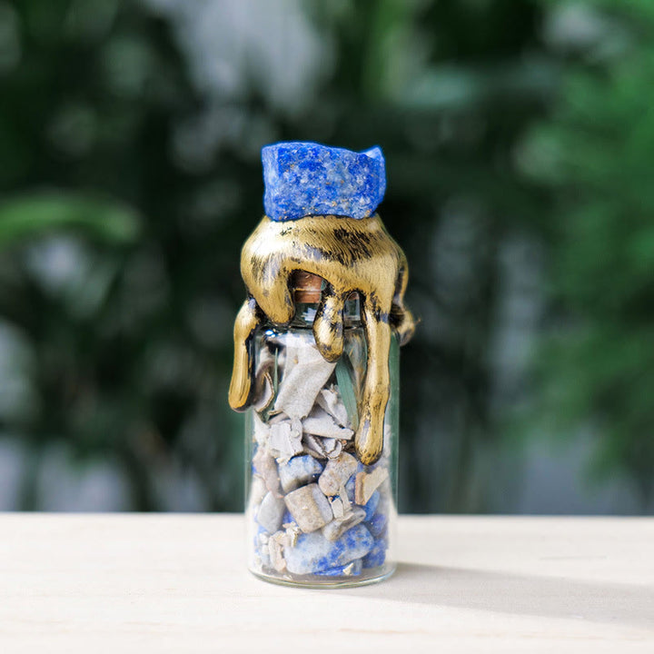 Olivenorma "Witch's Wish" - Bottiglia energetica in pietra grezza di cristallo naturale 