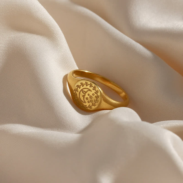 Anello Sole e Luna con carta dei tarocchi Olivenorma
