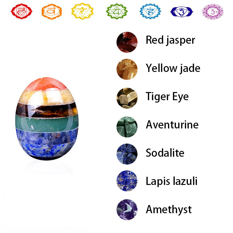 Olivenorma Uovo di cristallo di spirito creativo del chakra di Pasqua