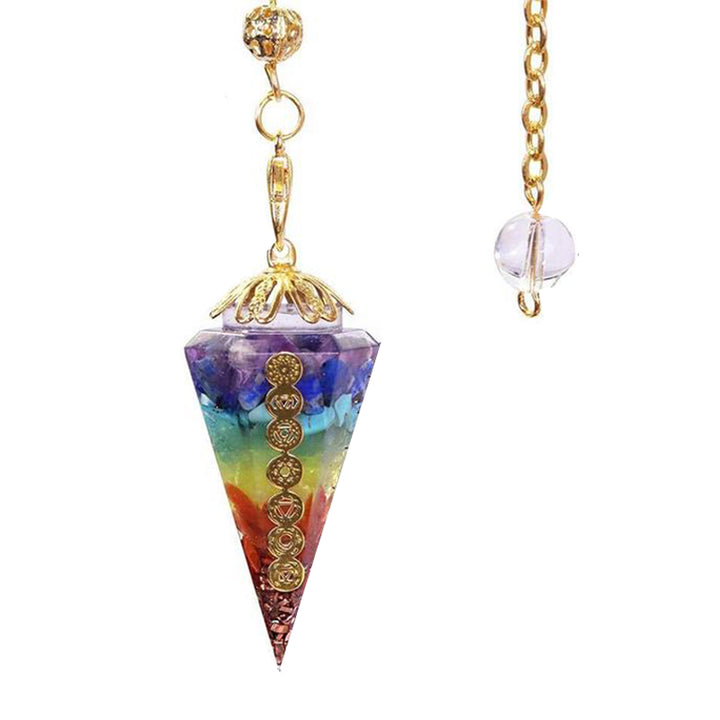 Pendolo divinatorio dell'orgone dei chakra Olivenorma