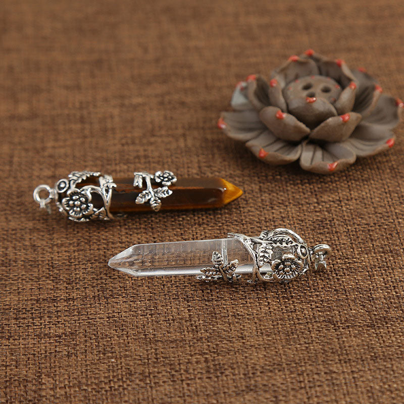 Collana di guarigione spirituale in pietra naturale Olivenorma Rose