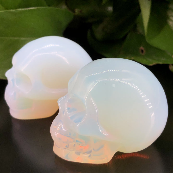 Decorazione teschio di cristallo opalite Olivenorma