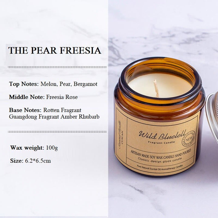 Candela profumata senza fumo Olivenorma in tazze di vetro per la casa