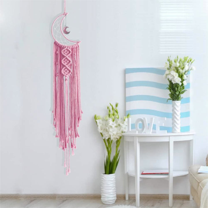 Acchiappasogni con nappa macramè Olivenorma Stella Luna 